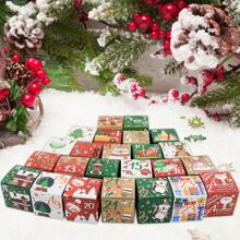 24pcs Christmas Advent Calendar Gift Box,Christmas - Multicolor - View 8