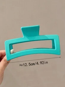 1 件装女士白色波浪发爪夹，超大发爪发夹，适合发髻，13 厘米，适合浓密的头发，优雅时尚