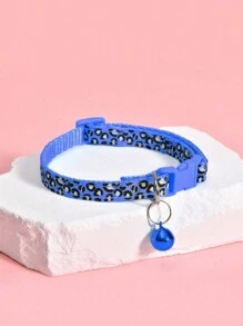1 pièce Collier de chat imprimé léopard ajustable, convient pour les petits et moyens animaux de compagnie comme les chiens et les chats