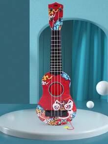 Guitarra pequeña de juguete para niños, estilo china-chic, para educación temprana de música - Multicolor - Ver 4