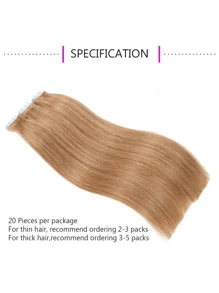 胶带接发真人发 20 件/包 雷米直发隐形胶带接发适合所有人万圣节服装 - S27 - 查看 5