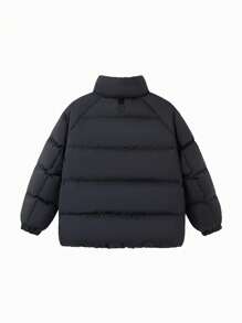 Balabala Tween Girl Down Jacket Boys Girls New Winter Parent-Child Outfit - Black - View 2