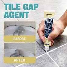 Doeyvose Waterproof & Mold-Resistant Tile Grout - Gel Sealant For Kitchen & Bathroom Edges, Compatible With Marble/Concrete - White - View 2