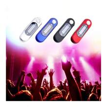 Usb Flash Reproductor Música Pantalla Lcd Mp3 Fm Sd Memoria - Plateado - Ver 2