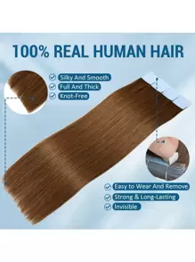 胶带接发真人发 20 件/包 雷米直发隐形胶带接发适合所有人万圣节服装 - S6 - 查看 3