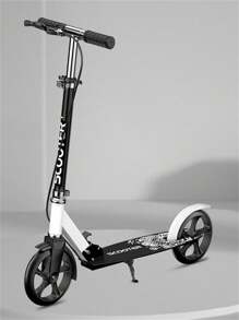 A Pedal Scooter, A Campus Commuting Vehicle, With A Foldable Design, Made Of Aluminum Alloy Material, PU Tires, Rebound Foot Support, Adjustable Height, Frosted Particle Pedals, Anti Slip Handle, Suitable For Use By All Ages