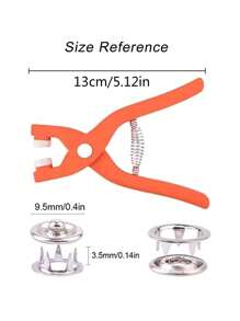 50 pièces/100 pièces Boutons pression en métal + outil d'installation + boîte de rangement, boutons universels sans couture ni rivet, pinces à boutons pression, boutons à cinq griffes, pour artisanat DIY, vêtements, chapeaux, sacs (couleur aléatoire)