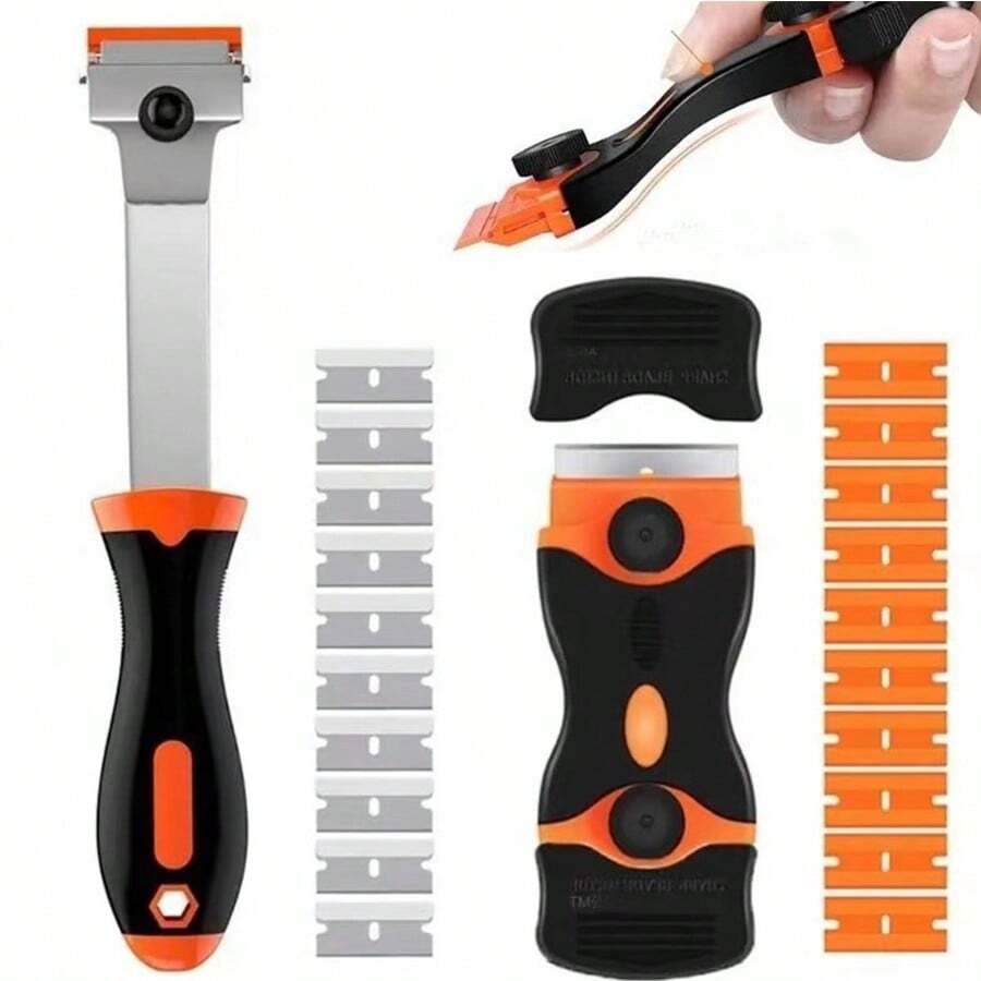 Razor Blade Scraper, 2 PCS Razor Scraper Tool For Removing Label