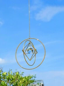 1 Chiếc Kệ Kim Loại Treo Tường Pha Lê, Đèn Bắt Nắng Có Mặt Dây Chuyền Lăng Kính Cho Ban Công Nhà, Đồ Treo Trang Trí Sân Vườn, Trang Trí Nhà Cửa, Trang Trí Phòng, Trang Trí Tường - Nhiều màu - Xem 5