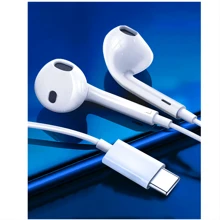 Suitable For IPhone15, H Uawei Type-C Digital Headset, Apple Mobile Phone Wire-Controlled In-Ear Type 15 With Brand - White - View 4