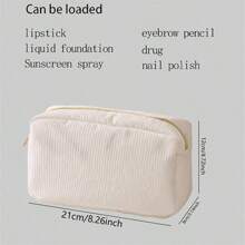 New Cosmetic Bag, Custom Photo Cosmetic Bag, Can Be Customized To Your Unique Design, Lightweight Waterproof Canvas Zipper Cosmetic Bag Is Also Perfect For Coin Purse, Pencil Case, Perfect For Shopping, Date, Vacation, Travel, Festival, Party Or As A Gift