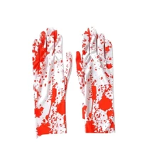 Blood Glove Halloween Party Costume - Đỏ và trắng - Xem 3