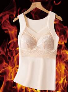 3 Packs Autumn/Winter Women's Lace Back, Quick Heat, Thick Warm Underwear Top, Tight Bottom Shirt, Warm Underwear