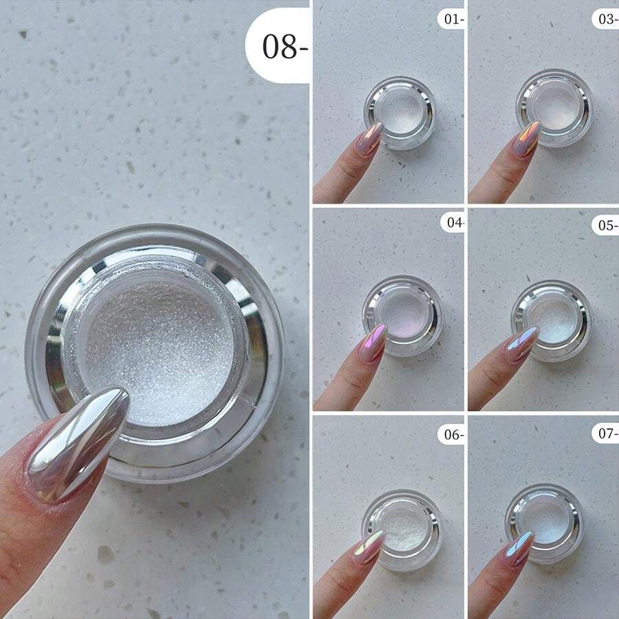 1 Bottle 0.3g Nail Art Magic Mirror Powder SkyThemed Moonlight Powder