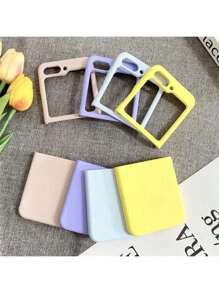 Case Cover For Z FLIP 6 Silicone Case Velvety Protective Case Silicone Premium Film - Màu xanh lam - Xem 3