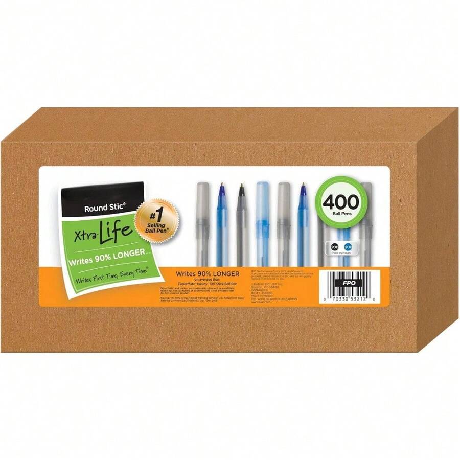 Fountain Pen Bulk Pack, Including 400 Fountain Pens, 200 Black Pens And