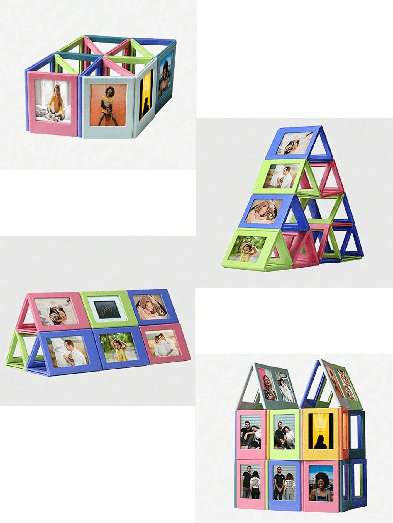 1pc Photo Frame Refrigerator Display Shelf, Acrylic