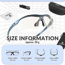 ROCKBROS Cycling Glasses, Self-Tinting Sunglasses For Men Women UV 400 With Headband Outdoor Sports For Glasses Wearers Driving Running MTB - 粉色 - 查看 5