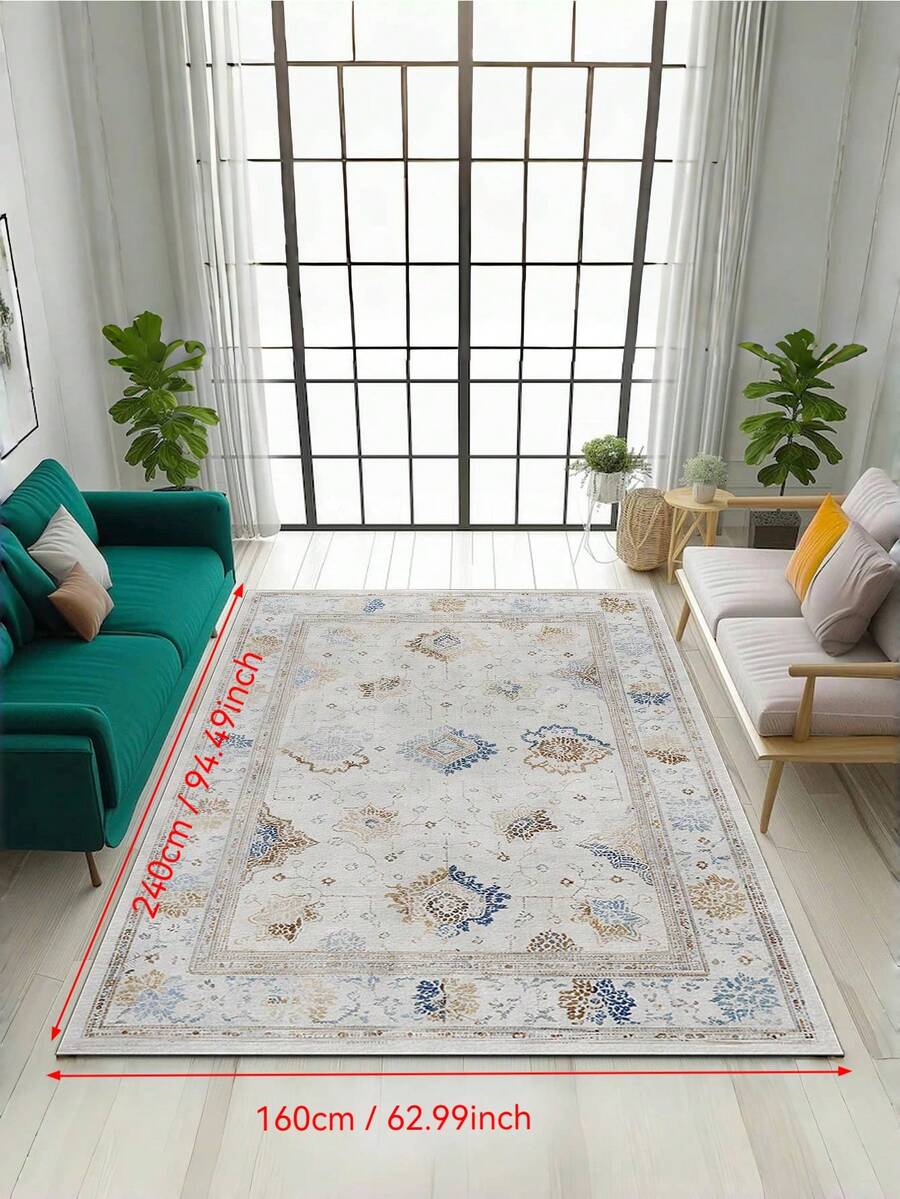 1pc Modern Living Room Carpet, Coffee Table Rug, Bedroom Floor Mat