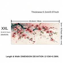 樱花樱花鼠标垫游戏 XL 家用新款粉色花朵高清鼠标垫 XXL 键盘垫防滑办公室地毯笔记本电脑鼠标垫 - 彩色 - 查看 12