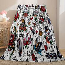 Chăn bông phong cách Bohemian - Vỏ bọc ghế sofa bốn mùa mềm mại và ấm cúng, Quà tặng cá nhân hóa với họa tiết hình học và hoa, Bộ đồ giường bằng polyester dệt kim nhẹ có thể giặt bằng máy, Chăn trang trí cổ điển đa năng - nhiều màu - Xem 10