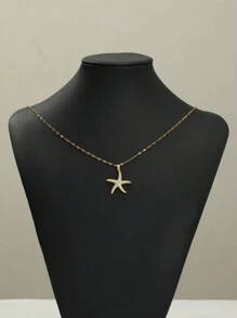 1 pieza Collar de tortuga colorida de la serie Ocean, estilo vacacional, material de cobre con circonita, cadena de labios de acero inoxidable, adecuado para mujeres, regalo ideal para parejas