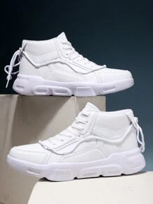 Herren High-Top Anti-Rutsch Vielseitige Casual Fashion Sport Sneakers Skateboardschuhe, Geeignet Für Teenager, Sommer Casual, Outdoor, Sport, Reisen, Abschlussfeier, Geburtstagskleid Zubehör