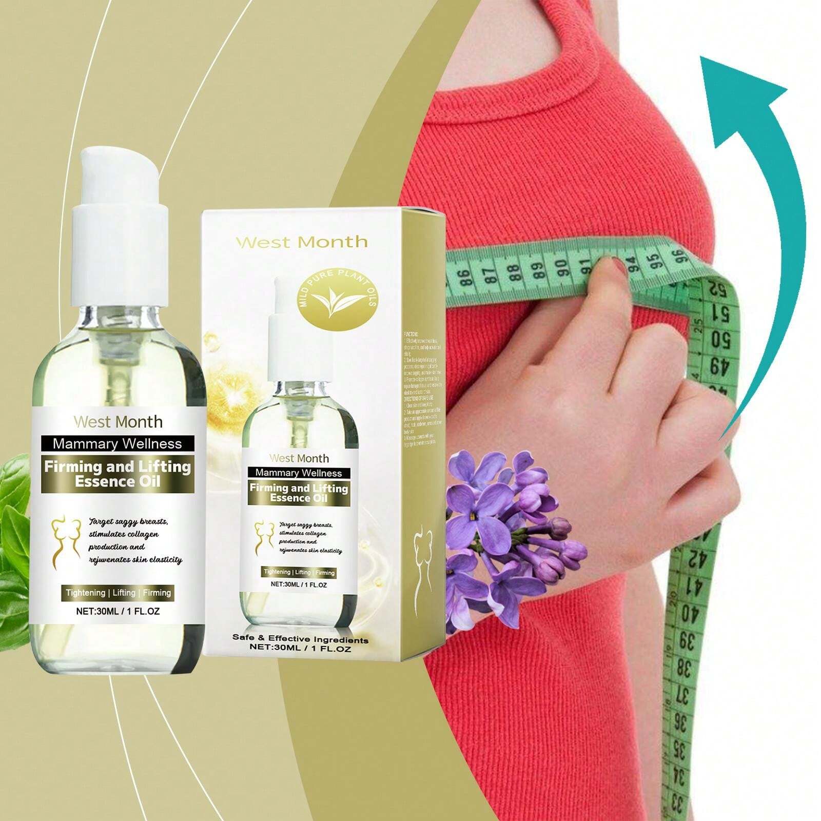 Firming Body Oil Sculpts Curves In 3 Days. Body Care Oil For Massage