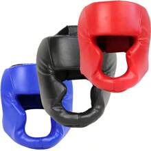 1 Stück Erwachsenen Boxkopfschutz, PU Karate Muay Thai Free Fight MMA Sanda Training Boxschutz Helm