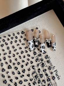 1pc Popular Leopard 3D Sliders For Nail Art Decorations Cute Animal Print Sticker Decal Polish Manicure Tattoo Tips - Multicolor - View 4