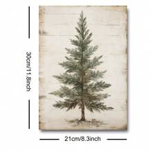 1pc Framed/Unframed Fir Tree Christmas Retro Art Poster Vintage Rustic Xmas Spruce Tree Painting Canvas Print Farmhouse Maximalist Wall Picture For Dorm,Living Room,Bedroom,Apartment,Modern Home Decoration Christmas Decoration XMAS Decor Christmas Tree Gift Decor Thanksgiving Wedding Home Decor Home Decor Fall Decor Autumn Decor Birthday Decorations For Gifts Party Supplies Indoor Holiday Festival Decor Halloween Decor Wall Decor Halloween Ornaments - Multicolor - View 8