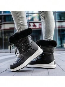 Stivaletti invernali da donna taglie forti, stivali corti casual con fodera calda, adatti per viaggi, attività all'aperto, guida, ufficio, ideali anche come regalo per anziani o fidanzate