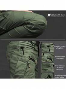 Ripstop Protective Pants, The Best Choice For Extreme Sports And Work Environments - Army Green - View 2