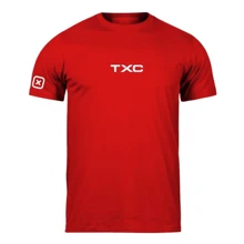 TCX Men's Country T-Shirt Printed 100% Combed Cotton Rodeo - 紅白色 - 查看 1