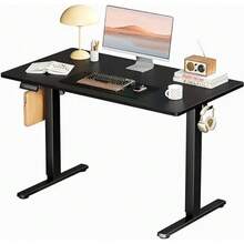 Standing Desk, Adjustable Height Electric Sit Stand Up Down Computer Table, 48x24 Inch Ergonomic Rising Desks For Work - Tự nhiên-55Toàn bộMảnh - Xem 8