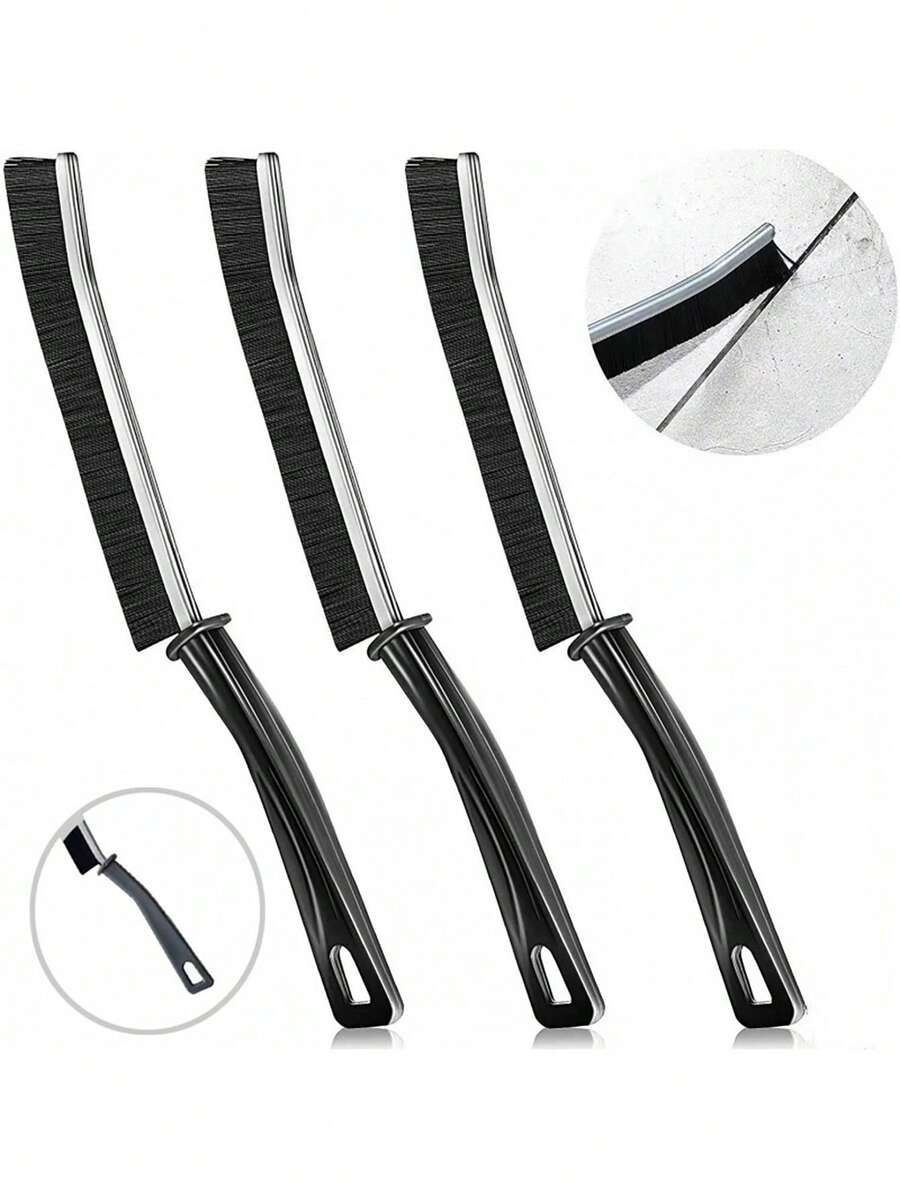 Crevice Cleaning Brushes Multi-Functional Window Brushes, Bristle Groove Cleaning Brushes, Perfect For Tile Crevice, Shower Floor Line And Multi-Surface Cleaning