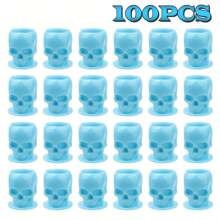 200pcs Skull-Shaped Portable Tattoo Ink Cup Storage Set - Permanent Makeup Tools, Convenient Storage - Yilong Brand Tattoo Supplies, Specially Designed For Tattoo Artists - Multicolor - View 19