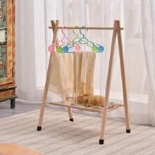 Clothes Rail Dog Clothes Rack Wooden Small Clothing Rail 81x75x34cm Garment Racks Clothes Dolls Storage Hanging Dress Up Rail Mini Coat Rack With Canvas ShelfHanging Organizers Back To School