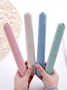 Set de 5/3/1 portavasos para cepillo de dientes de color aleatorio, vaso para enjuague bucal antiderrame, vaso de lavado para el hogar, portacepillos de dientes antiderrame, vaso de almacenamiento multifuncional para cepillo de dientes, vaso de viaje, caja de almacenamiento de viaje. Conjunto portátil de caja de almacenamiento de vaso para cepillo de dientes, vaso para enjuague, almacenamiento de cepillo de dientes y pasta dental, vaso para enjuague y cepillo de dientes de pareja, portacepillos de dientes de viaje portátil, lavado de viaje - Multicolor - Ver 6