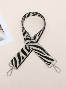 New Contrast Color Zebra Pattern Wide Strap Accessory, Suitable For Women's Handbags, Crossbody Bags, Adjustable Replacement Strap, Small Gift - Multicolor - View 11