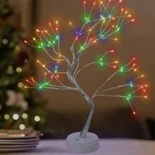 NetHong LED Bonsai Twig Tree Lights Light Up Birch Christmas Tree Table Lamp Decor Gift - White - View 7