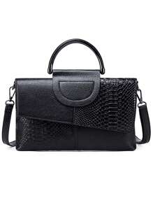 Wzór jest wycinany losowo z tkaniny 1 sztuka PU Wzór krokodyla Damska torba typu crossbody, damska torebka, torba na ramię, kopertówka na imprezę, torebka, portfel, kopertówka, odpowiednia na kolację, imprezę, imprezę, wypoczynek, zakupy