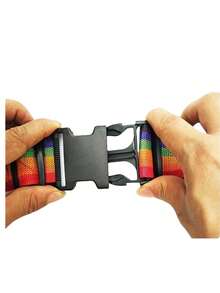 Dây đai hành lý có thể điều chỉnh và dày hơn với khóa kim loại, dây đai đóng gói vali để đi du lịch, dây đai buộc hành lý thiết thực, dây đai buộc chống nổ cho ba lô và dây đai đóng gói hành lý vali, dây đai giữ túi du lịch cho chuyến bay du lịch công tác kỳ nghỉ cho ba lô vali - Nhiều màu - Xem 5