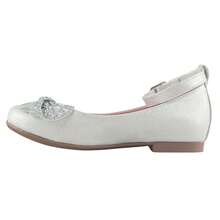 Zapato Para Niñas Zapatillas De Princesa Con Un Estilo Casual Moderno Para Tus Vestidos O Fiestas 223-TP - Plateado - Ver 7