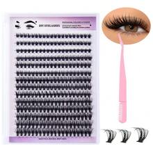 Bộ nối mi chuyên nghiệp DIY Fluffy Lash - 304050D 6080D D Curl Lash Clusters, Lông mi mỏng riêng lẻ, Keo dán mi, Nhíp mi, Cọ mi (10-18mm) - Dễ sử dụng, Lâu trôi, Chống nước, Không độc ác, Kết quả đạt chuẩn salon - Nhiều màu - Xem 15