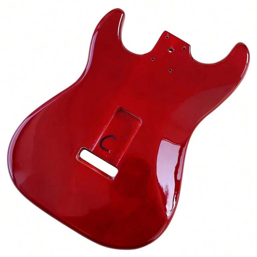 Okoume Wood Red Color Guitar Body High Gloss Electric Guitar Barrel