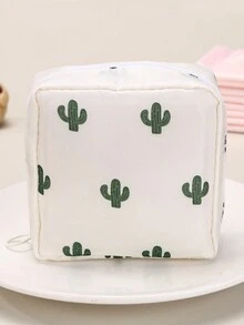 1 件可爱卡通防水旅行卫生巾收纳袋，大容量卫生巾/化妆品/学校用品收纳袋，适用于口红、刷子、护肤品、硬币、小物品、家居、礼物、节日、万圣节、圣诞节 - 彩色 - 查看 13