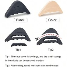 1 对脚趾填充物，可调节脚趾塞，可重复使用的鞋子填充物，适用于男女过大鞋子、中性鞋、高跟鞋、平底鞋、运动鞋、鞋子和靴子配件 - 彩色 - 查看 3