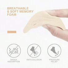 1 对脚趾填充物，可调节脚趾塞，可重复使用的鞋子填充物，适用于男女过大鞋子、中性鞋、高跟鞋、平底鞋、运动鞋、鞋子和靴子配件 - 彩色 - 查看 4