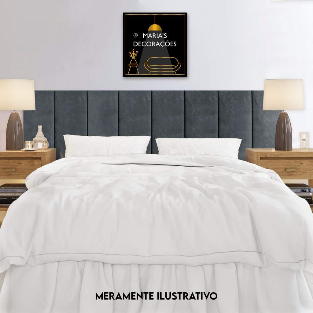 Queen Size Bed Headboard With 60x20 Modules Wall Sticker Complete Kits